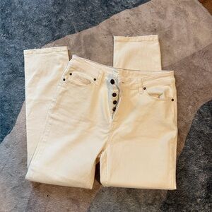 Good Hart Boyfriend Cream High-Waisted Jeans